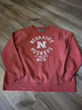 Nebraska Huskers Red Crewneck Sweatshirt